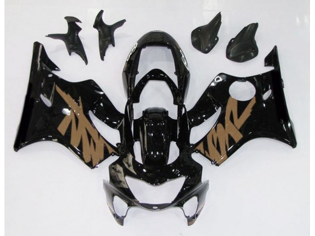 Noir Brillant & Marron 99-00 CBR600 F4 Carénage Moto