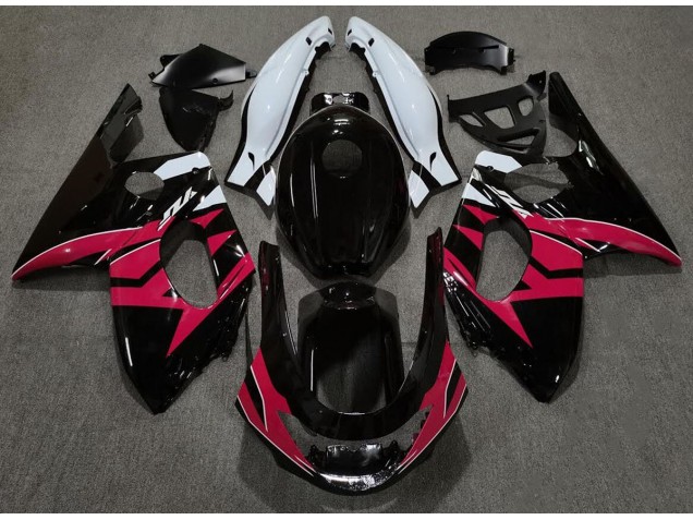 Noir Brillant Rouge & Blanc 98-07 YZF600 Carénage Moto