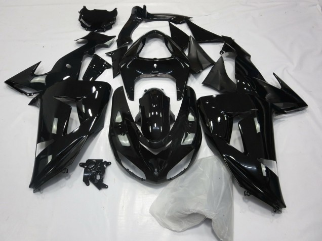 Noir Brillant Uni 06-07 ZX10R Carénage Moto