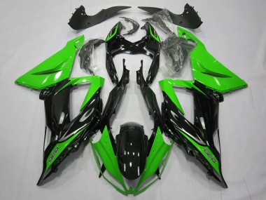 Noir Brillant Uni Vert 13-18 ZX6R Carénage Moto