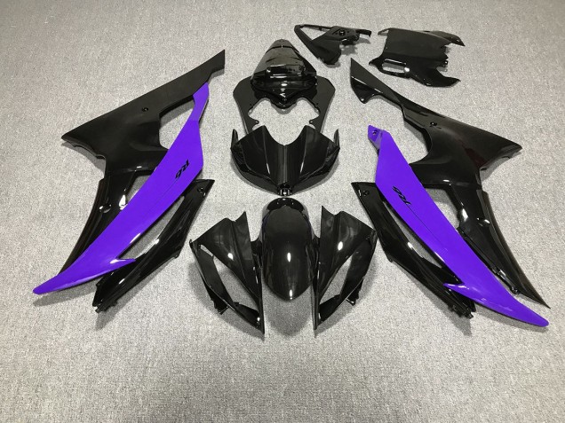Noir Brillant & Violet 08-16 R6 Carénage Moto