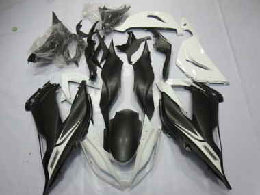 Noir Mat Blanc 13-18 ZX6R Carénage Moto