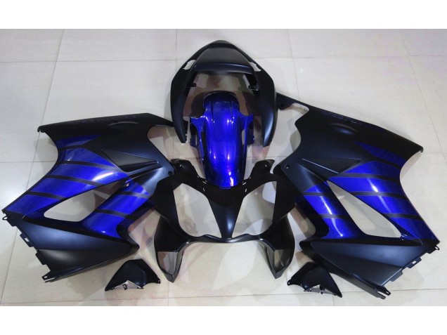 Noir Mat & Bleu 02-12 VFR800 Carénage Moto