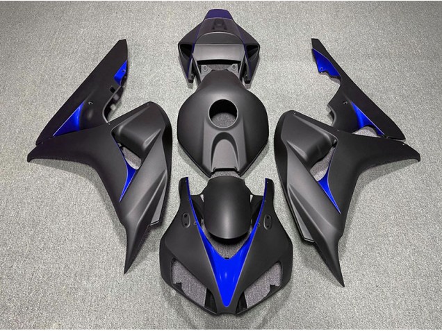 Noir Mat & Bleu 06-07 CBR1000RR Carénage Moto