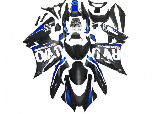 Noir Mat & Bleu 17-23 GSXR 1000 Carénage Moto