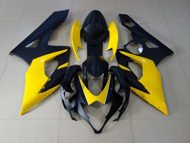 Noir Mat & Jaune 05-06 GSXR 1000 Carénage Moto