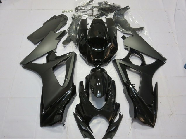 Noir Mat Noir Brillant 07-08 GSXR 1000 Carénage Moto