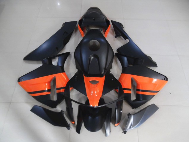 Noir Mat & Orange Brillant 05-06 CBR600RR Carénage Moto