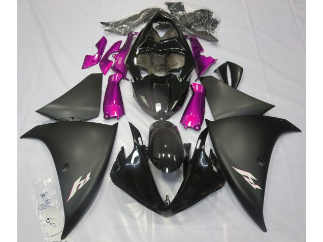 Noir Mat & Rose 09-11 R1 Carénage Moto