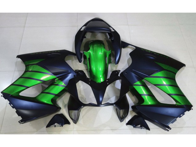 Noir Mat & Vert 02-12 VFR800 Carénage Moto