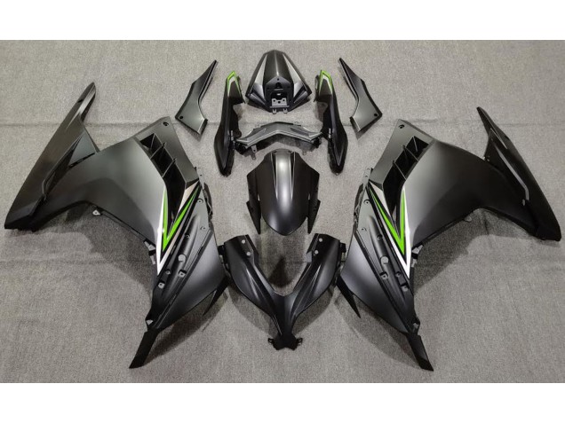 Noir Mat & Vert 13-18 Ninja 300 Carénage Moto