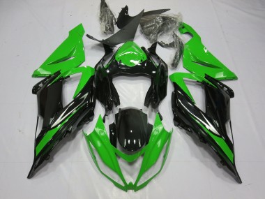 Noir & Vert 13-18 ZX6R Carénage Moto
