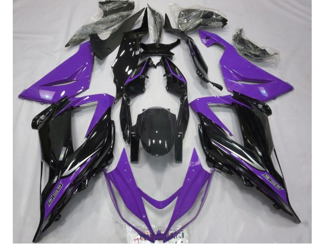 Noir & Violet 13-18 ZX6R Carénage Moto