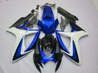 OEM Style Blanc Bleu 06-07 GSXR 600-750 Carénage Moto