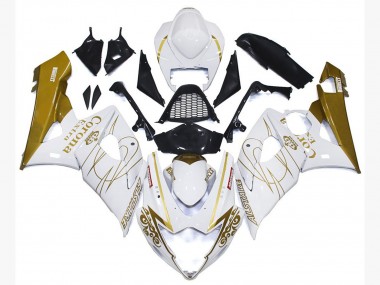Or Brillant Corona Personnalisé 05-06 GSXR 1000 Carénage Moto