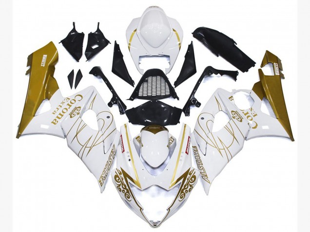 Or Brillant Corona Personnalisé 05-06 GSXR 1000 Carénage Moto