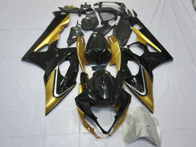 Or & Noir 05-06 GSXR 1000 Carénage Moto