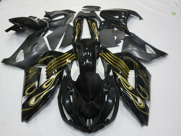 Or Noir 06-11 ZX14R Carénage Moto