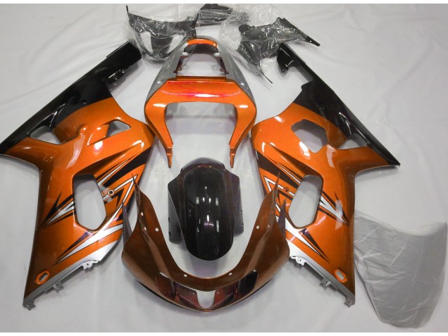 Orange & Argent 01-03 GSXR 600-750 Carénage Moto