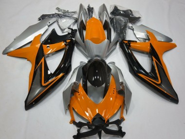 Orange & Argent 08-10 GSXR 600-750 Carénage Moto