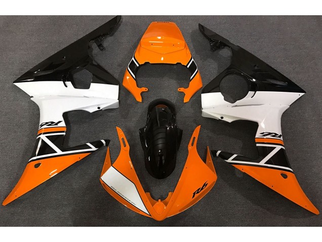 Orange Blanc & Noir 03-04 R6 Carénage Moto