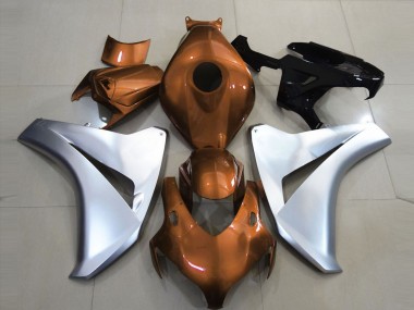 Orange Brillant & Argent 08-11 CBR1000RR Carénage Moto