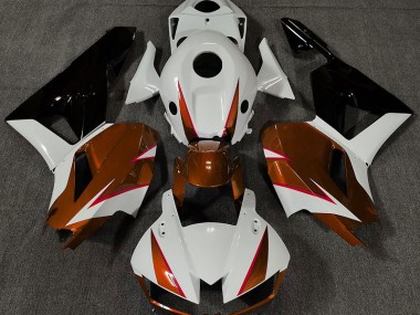 Orange Brillant Blanc & Rouge 13-23 CBR600RR Carénage Moto
