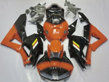 Orange Brillant & Fondu Noir 13-23 CBR600RR Carénage Moto