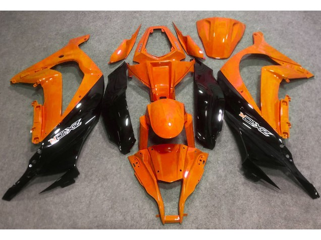 Orange Brillant & Noir 16-19 ZX10R Carénage Moto