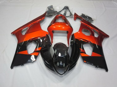 Orange Brûlé & Noir 03-04 GSXR 1000 Carénage Moto