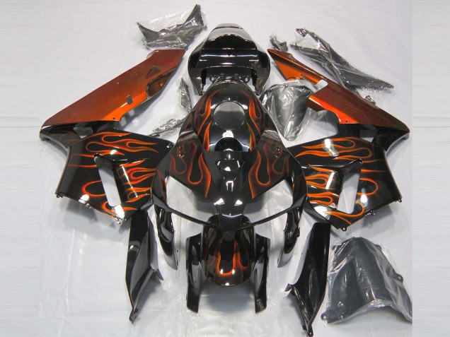 Orange Brûlée Flamme 05-06 CBR600RR Carénage Moto
