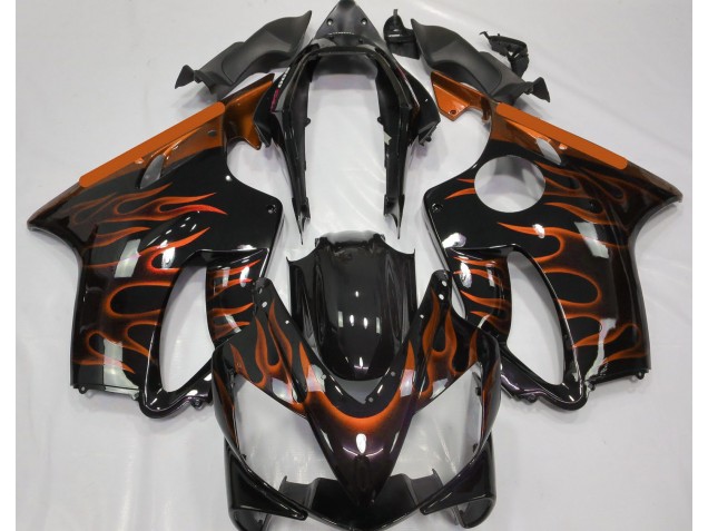 Orange Flamme 04-07 CBR600 F4i Carénage Moto