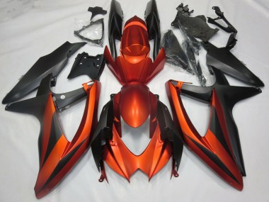 Orange Mat Brûlé 08-10 GSXR 600-750 Carénage Moto
