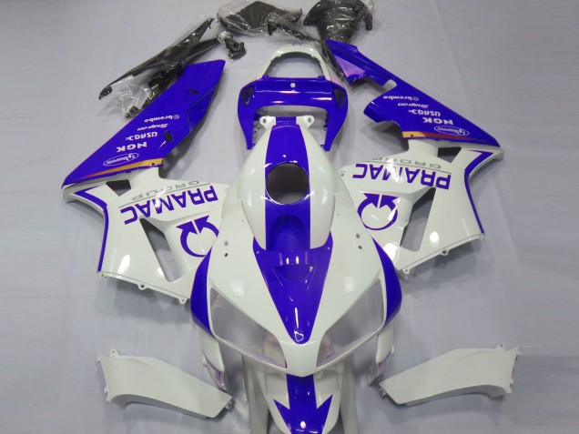 Personnalisé Bleu & Blanc 05-06 CBR600RR Carénage Moto