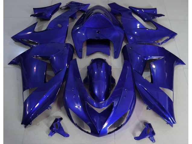 Plaine Bleu Profond 06-07 ZX10R Carénage Moto