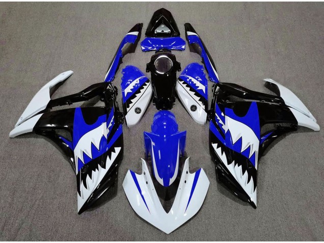 Requin Blanc & Bleu 15-18 R3 Carénage Moto