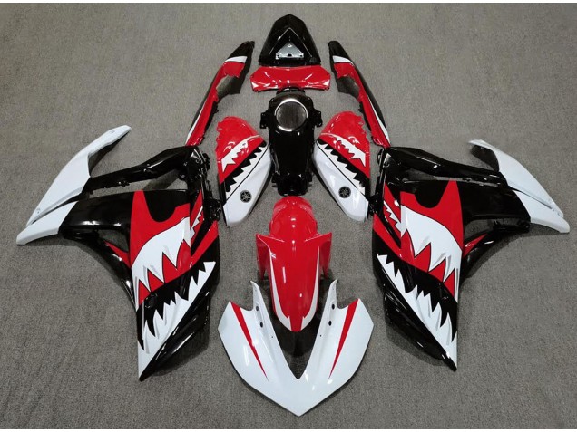 Requin Blanc & Rouge 15-18 R3 Carénage Moto