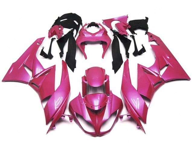 Rose Brillant Vibrant 09-12 ZX6R Carénage Moto