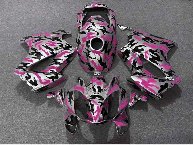 Rose Camouflage 02-12 VFR800 Carénage Moto