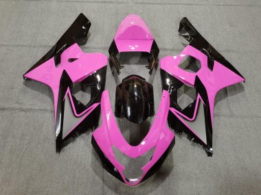 Rose Clair & Noir 04-05 GSXR 600-750 Carénage Moto