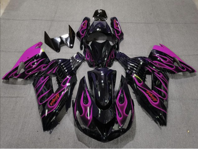 Rose Flamme 06-11 ZX14R Carénage Moto
