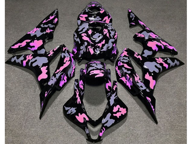 Rose & Gris Camouflage 07-08 CBR600RR Carénage Moto