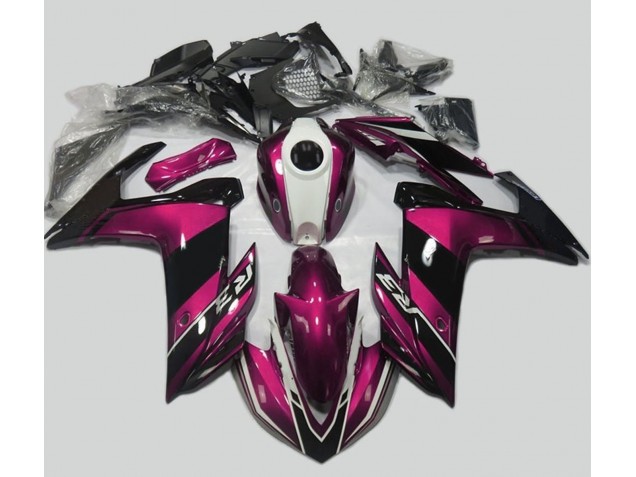 Rose & Noir Brillant 15-18 R3 Carénage Moto