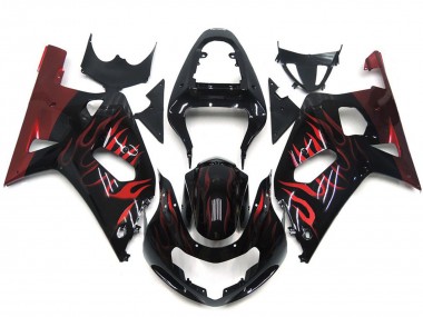 Rosso Vibrante Fiamma 01-03 GSXR 600-750 Carénage Moto