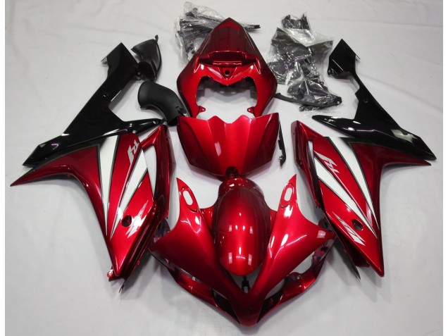 Rouge Blanc & Noir 07-08 R1 Carénage Moto