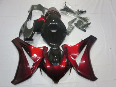 Rouge Bonbon & Noir 08-11 CBR1000RR Carénage Moto