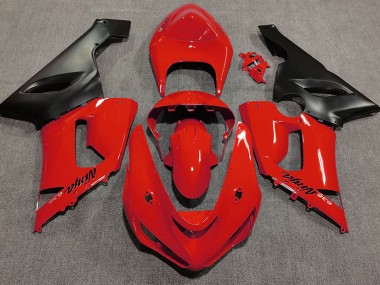 Rouge Brillant 05-06 ZX6R Carénage Moto