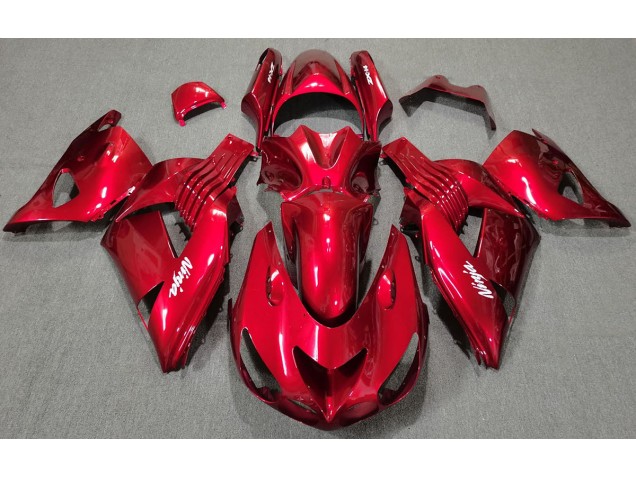 Rouge Brillant 06-11 ZX14R Carénage Moto