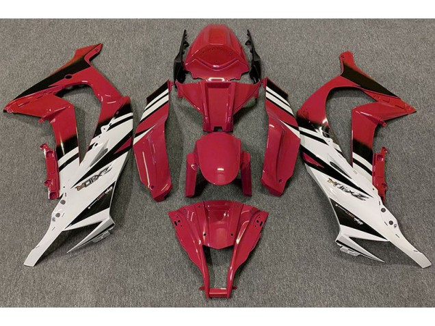 Rouge Brillant & Blanc 11-15 ZX10R Carénage Moto