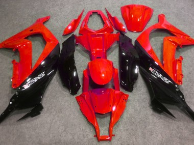 Rouge Brillant & Noir 16-19 ZX10R Carénage Moto